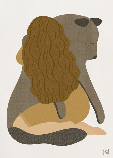 Girl Tenderness Wall Art