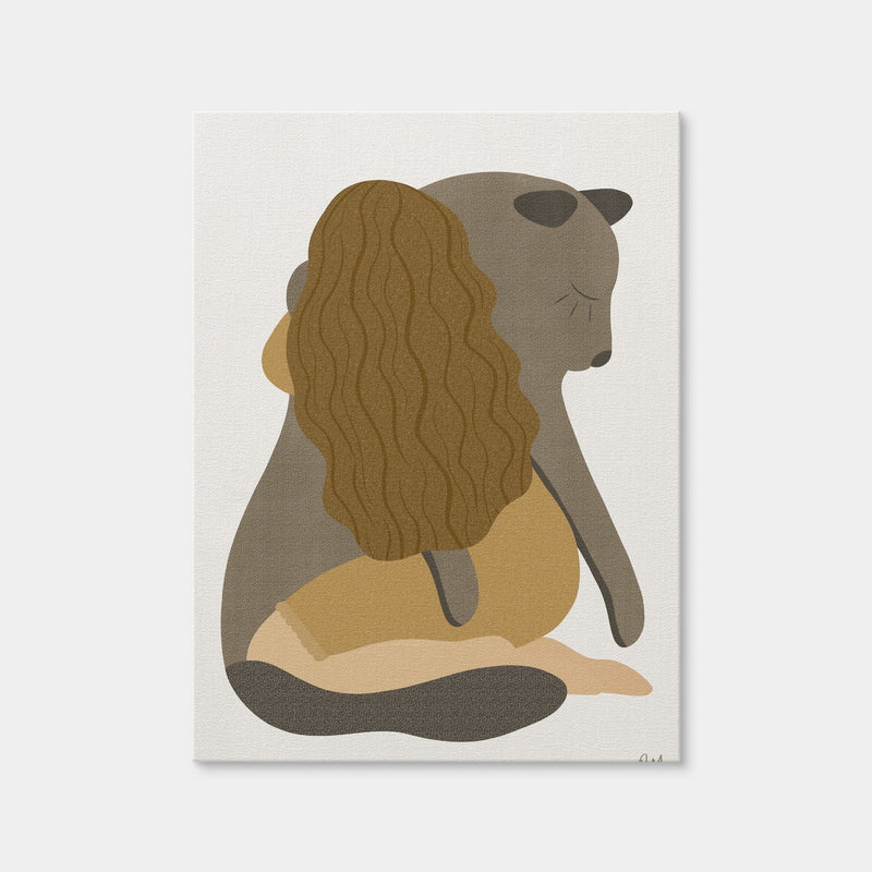 AUTO-MOCKUP WHITE | Girl Tenderness | 1 Piece | Gallery Wrap Canvas | group=3x4
