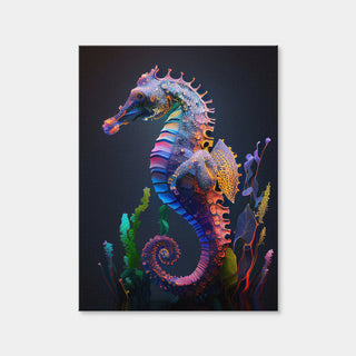 AUTO-MOCKUP WHITE | Glowing Seahorse | 1 Piece | Gallery Wrap Canvas | group=3x4