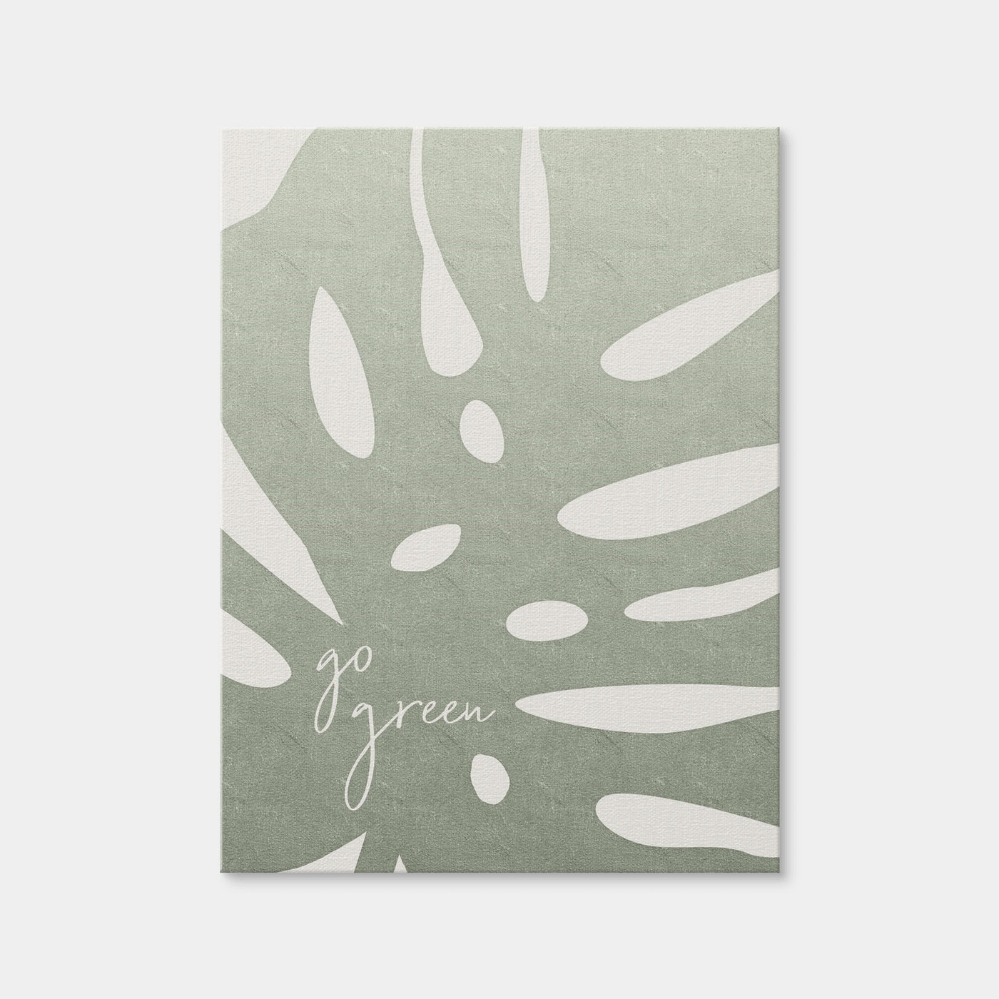 AUTO-MOCKUP WHITE | Go Green | 1 Piece | Gallery Wrap Canvas | group=3x4