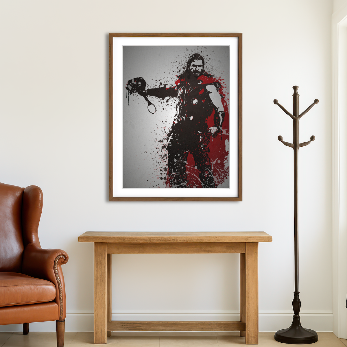 AUTO-MOCKUP ROOM | God Of Thunder Wall Art