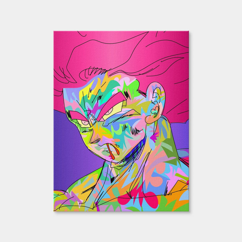 AUTO-MOCKUP WHITE | Goku Blonde Pink | 1 Piece | Gallery Wrap Canvas | group=3x4