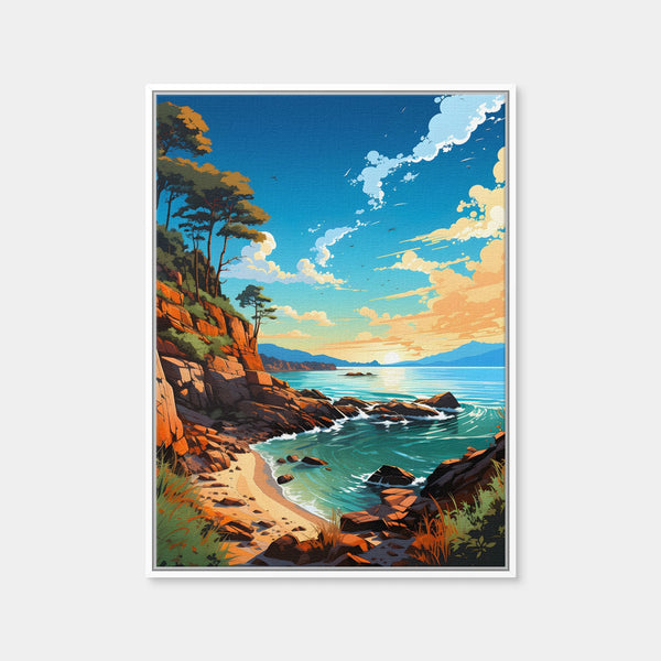 Gold Coast Beach Wall Art — Framed Canvas Format preview