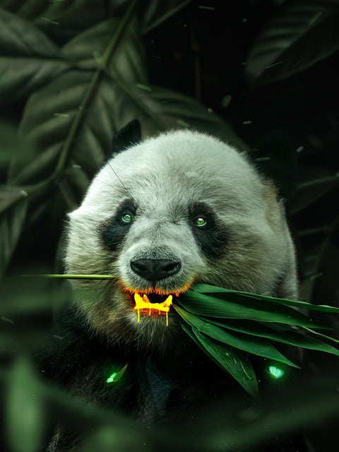 Gold Panda Wall Art