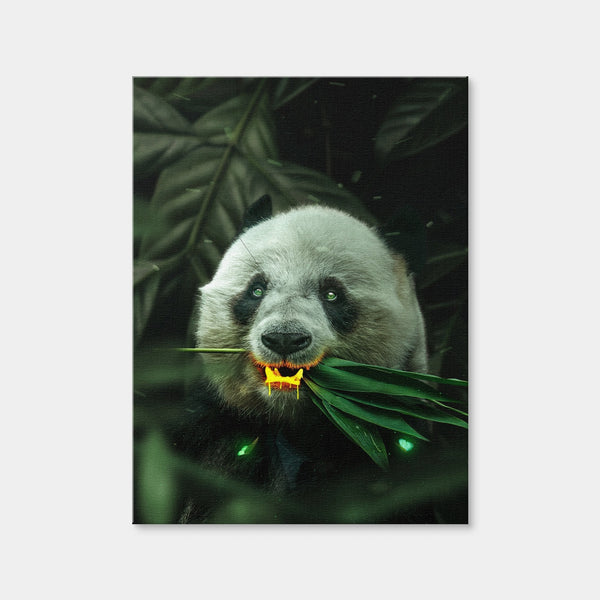 Gold Panda Wall Art — Canvas Wrap Format preview