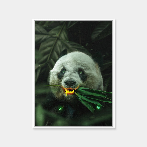 Gold Panda Wall Art — Framed Canvas Format preview