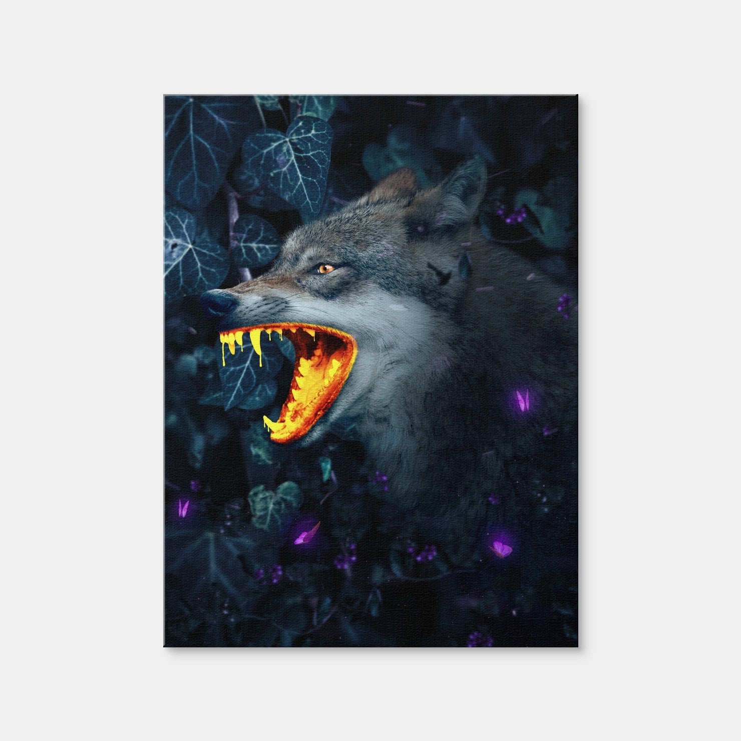 AUTO-MOCKUP WHITE | Gold Wolf | 1 Piece | Gallery Wrap Canvas | group=3x4
