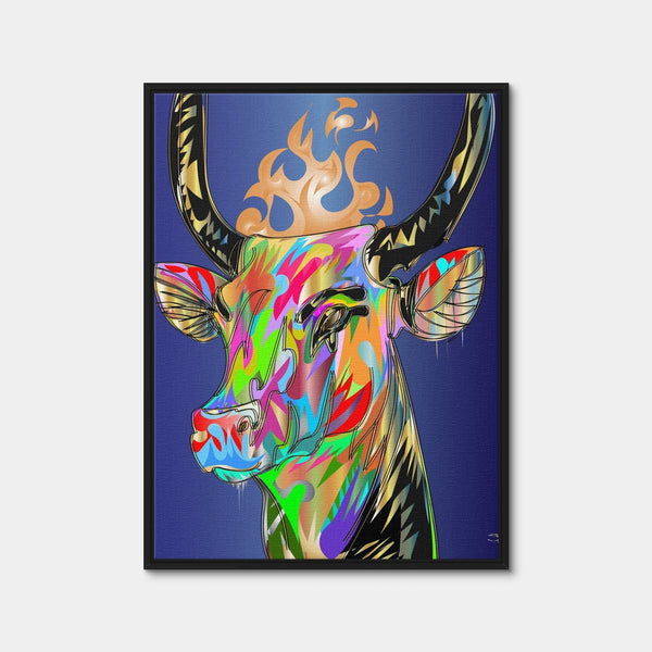 Golden Calf Wall Art — Framed Canvas Format preview