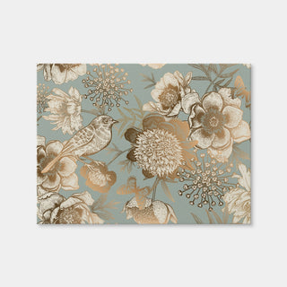 AUTO-MOCKUP WHITE | Golden Flowers Pattern | 1 Piece | Gallery Wrap Canvas | group=4x3