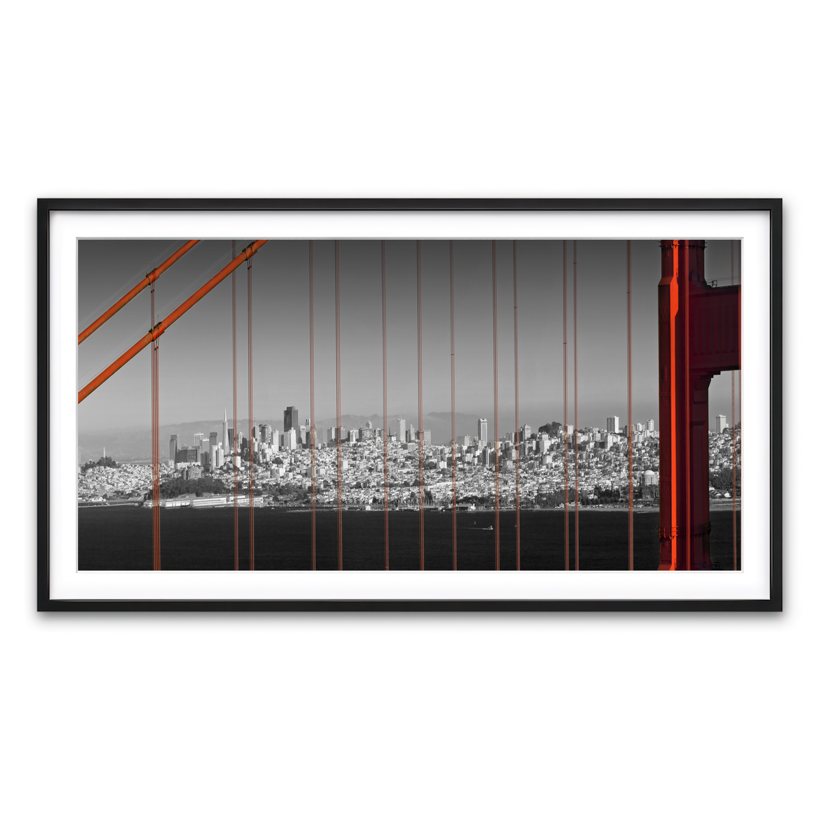 Framed Print 2x1 Black