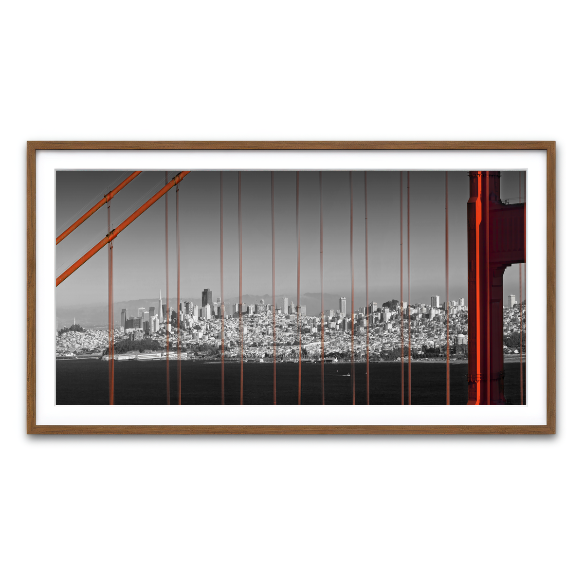 Framed Print 2x1 Walnut