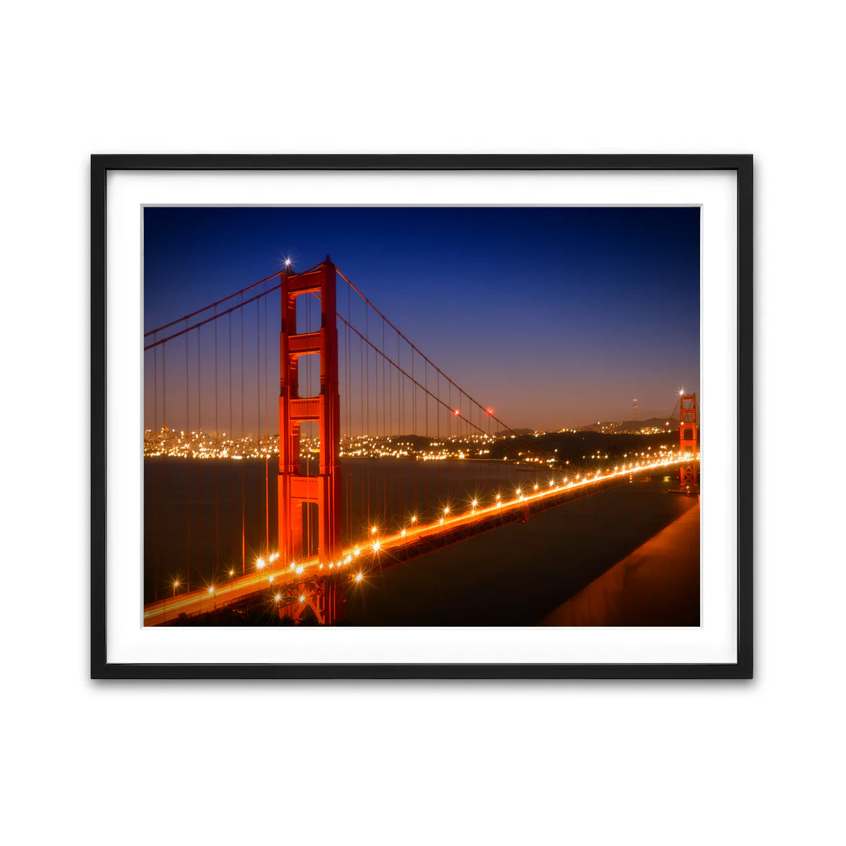 Golden Gate Bridge Evening Cityscape Wall Art
