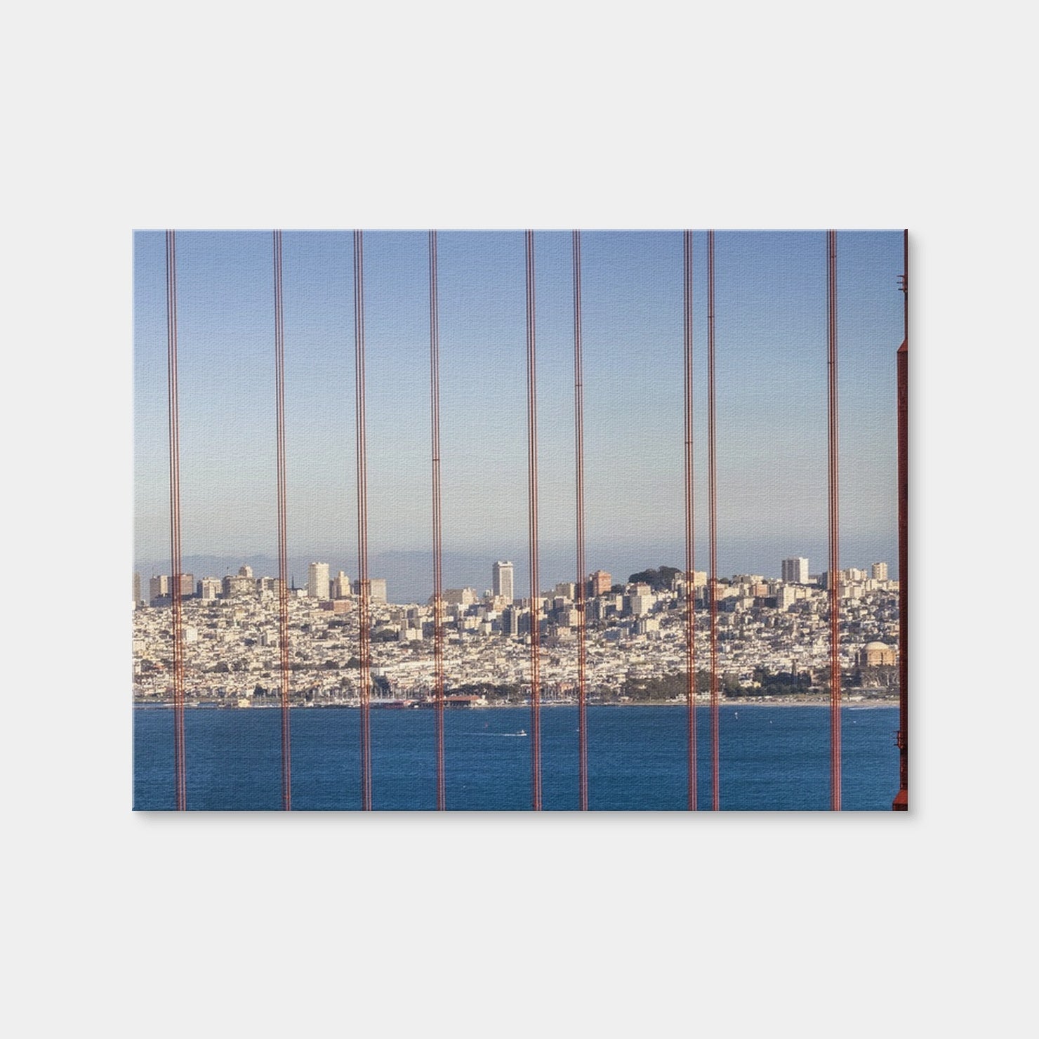 AUTO-MOCKUP WHITE | Golden Gate Bridge Panoramic | 1 Piece | Gallery Wrap Canvas | group=4x3