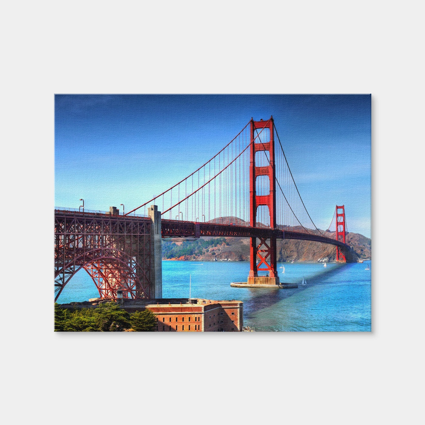 AUTO-MOCKUP WHITE | Golden Gate Bridge | 1 Piece | Gallery Wrap Canvas | group=4x3