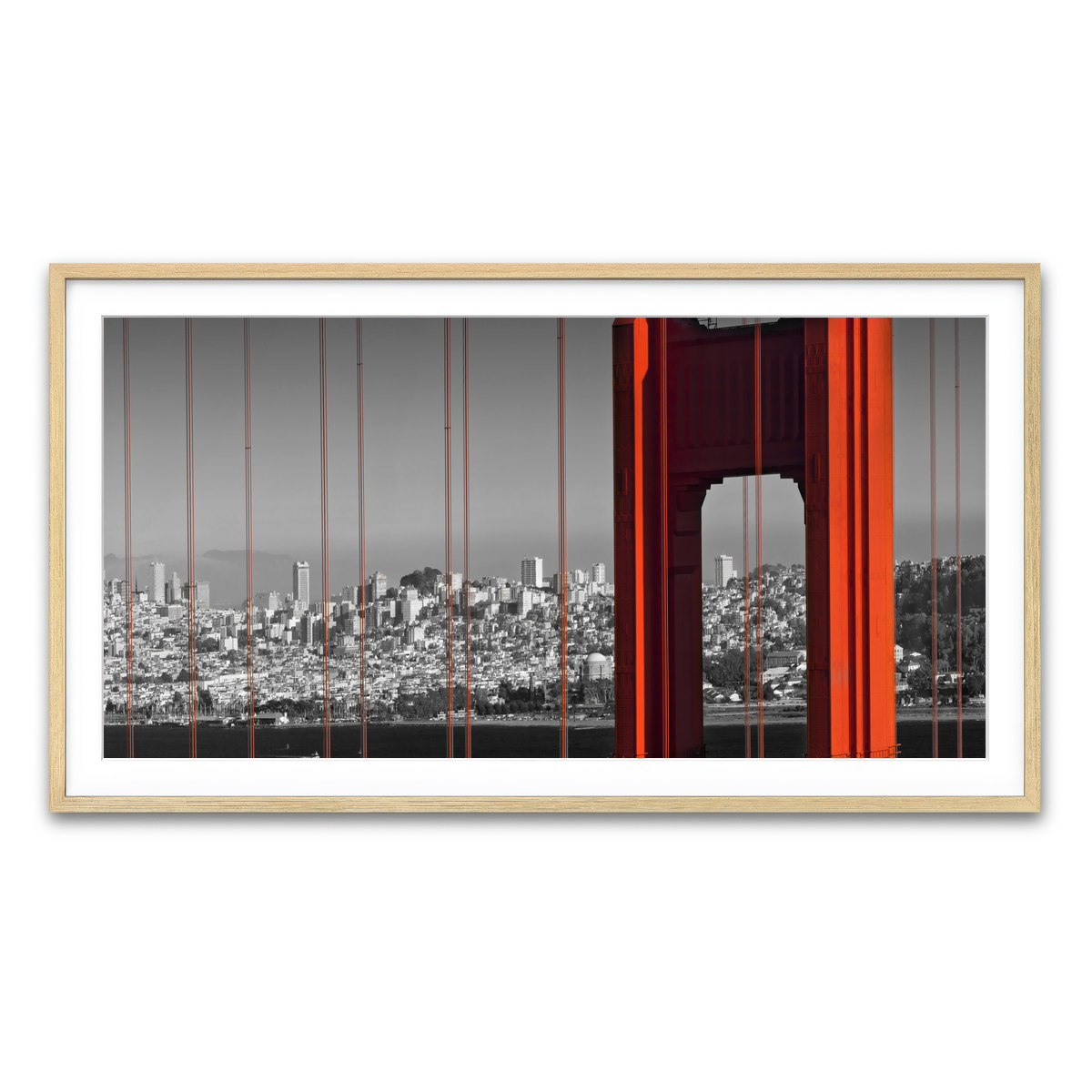 Golden Gate Bridge in Detail Wall Art