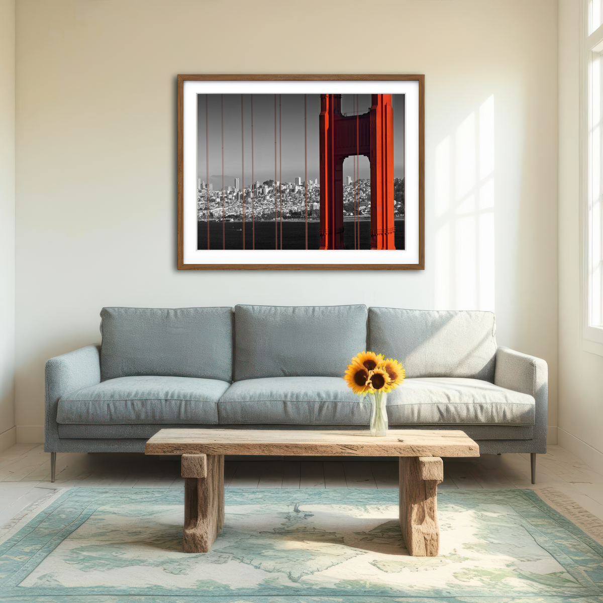 Golden Gate Bridge in Detail Wall Art