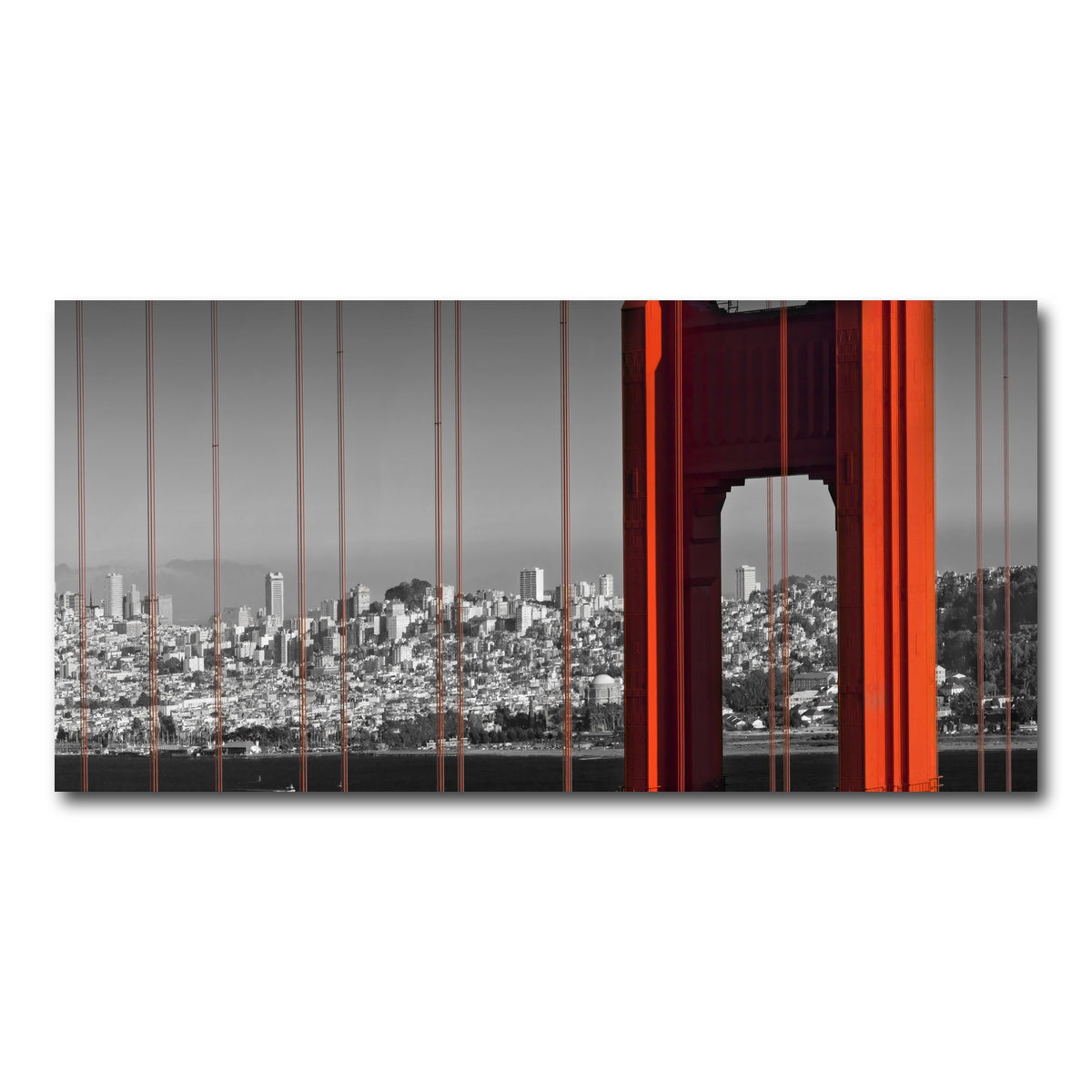 Golden Gate Bridge in Detail Wall Art