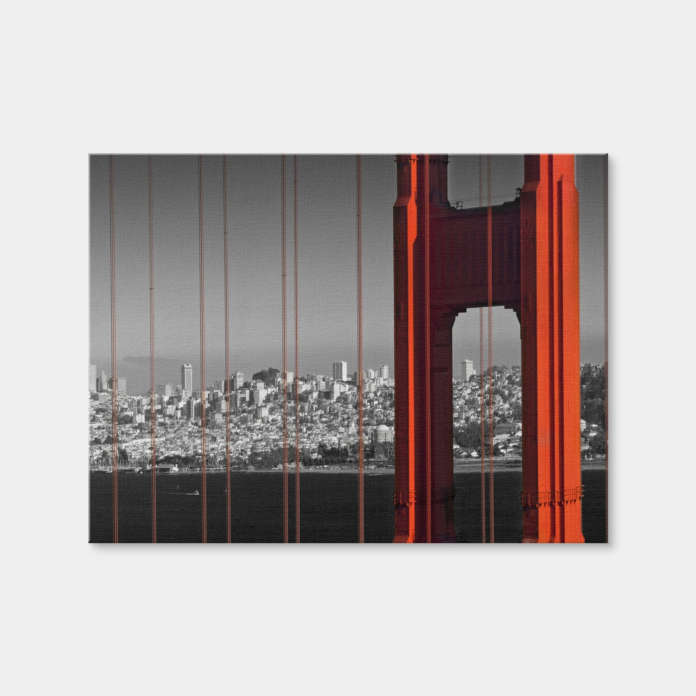 AUTO-MOCKUP WHITE | Golden Gate Bridge in Detail | 1 Piece | Gallery Wrap Canvas | group=4x3