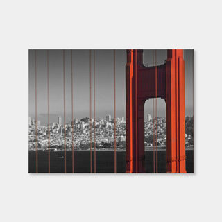 AUTO-MOCKUP WHITE | Golden Gate Bridge in Detail | 1 Piece | Gallery Wrap Canvas | group=4x3