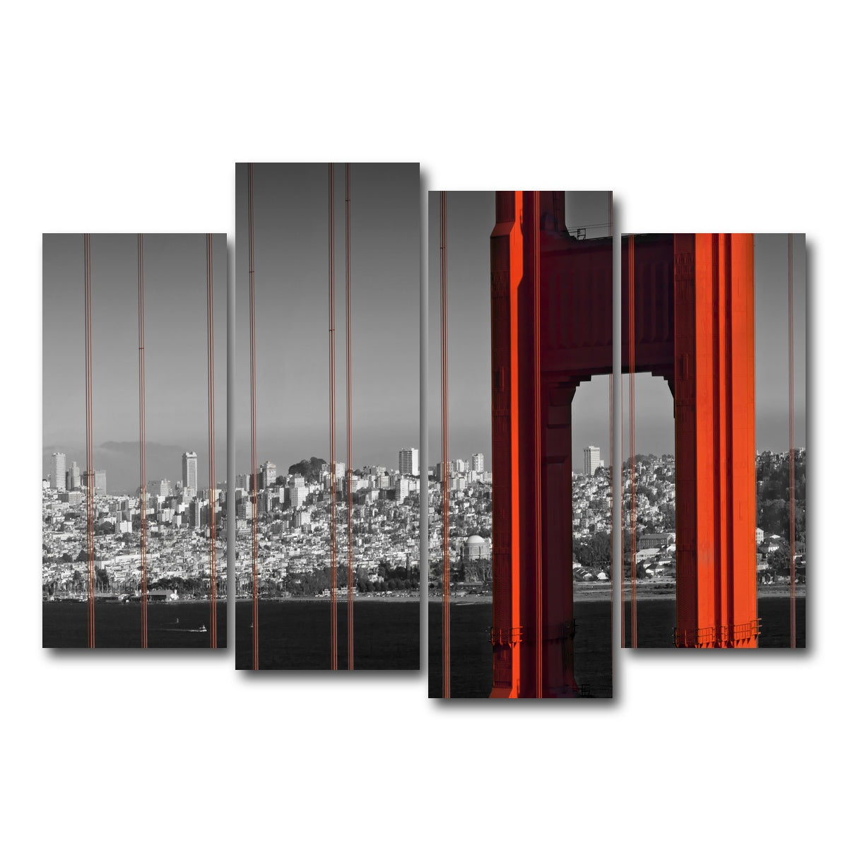 Golden Gate Bridge in Detail Wall Art