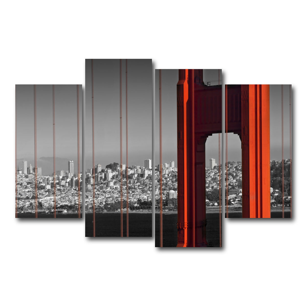 Golden Gate Bridge in Detail Wall Art