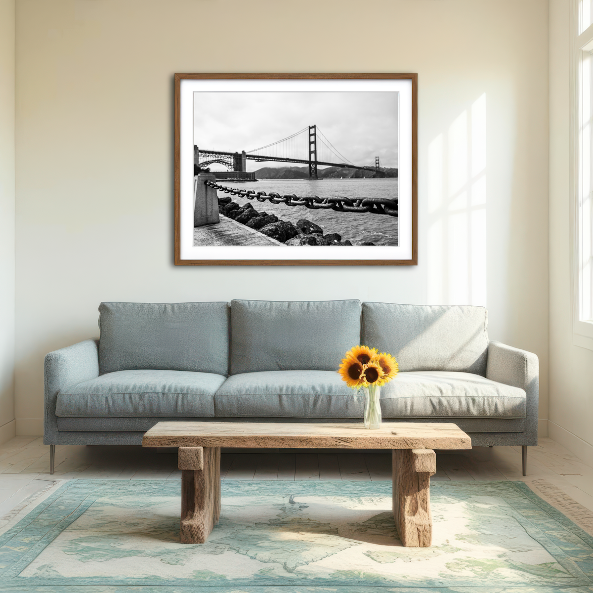 Golden Gate Chain Wall Art
