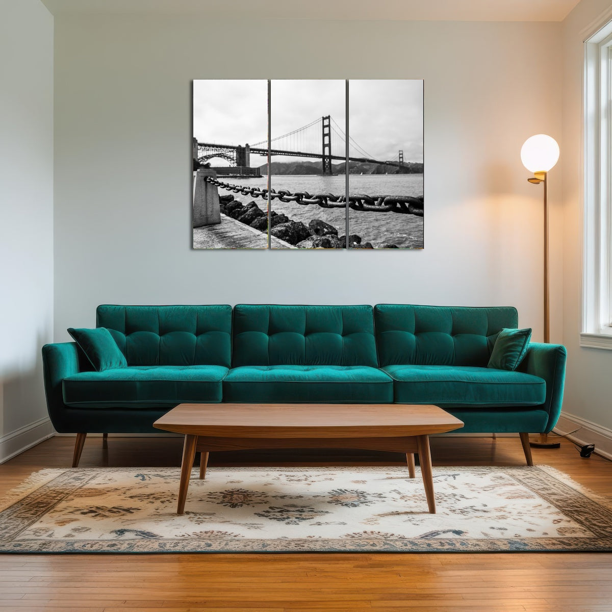 Golden Gate Chain Wall Art