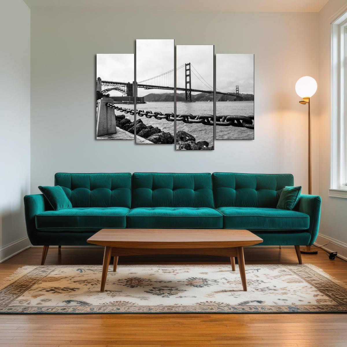 Golden Gate Chain Wall Art