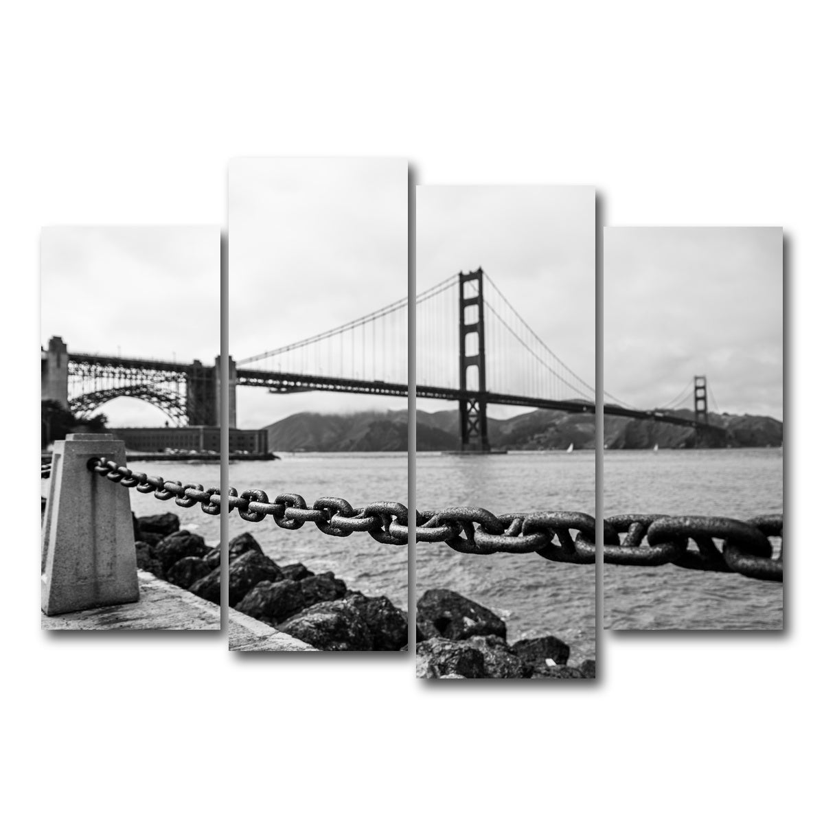 Golden Gate Chain Wall Art