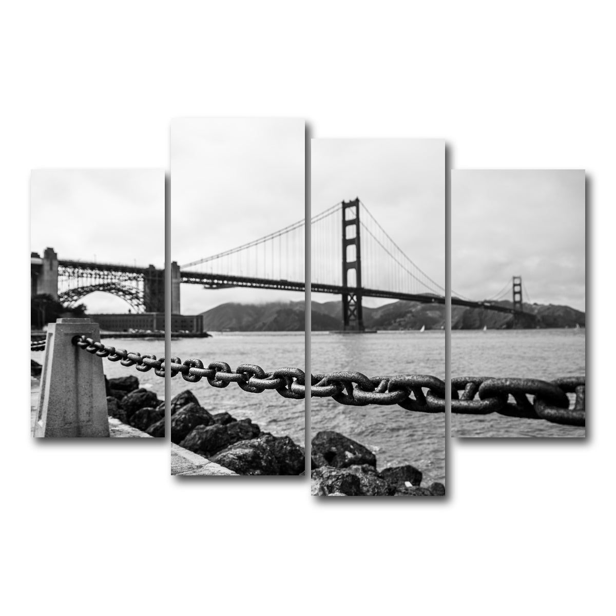 Golden Gate Chain Wall Art