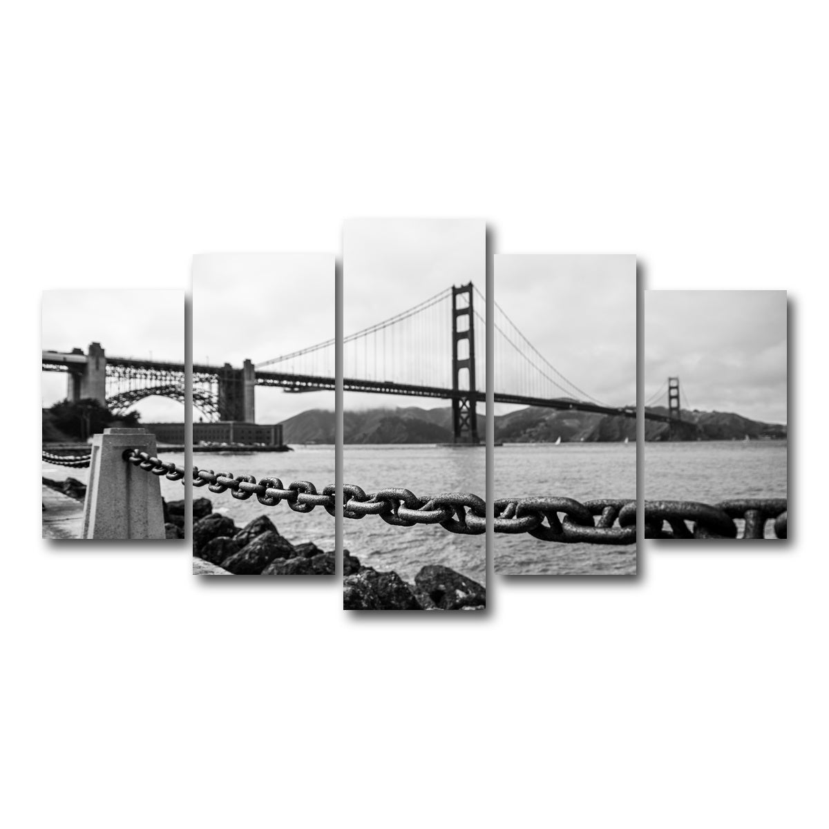 Golden Gate Chain Wall Art