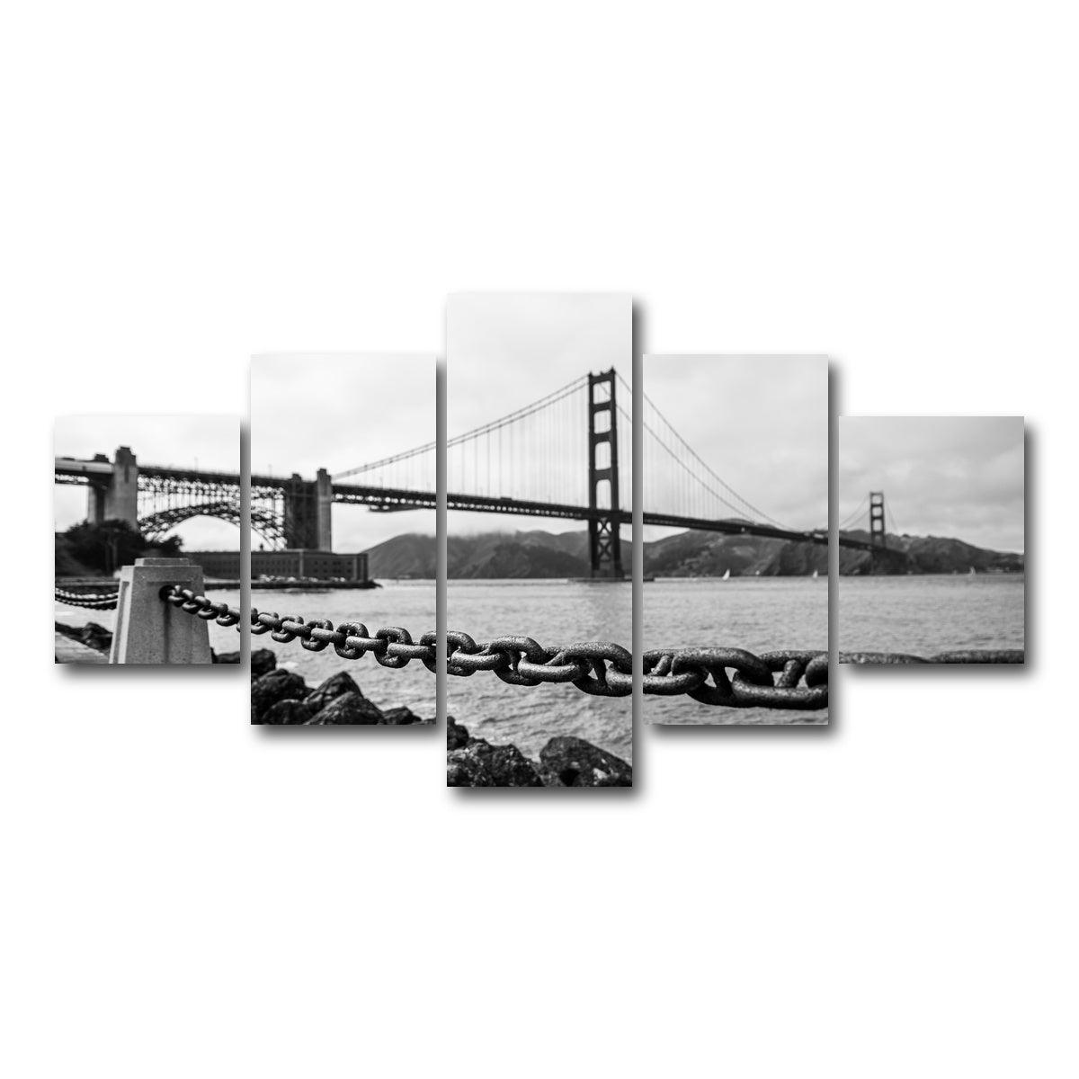 Golden Gate Chain Wall Art