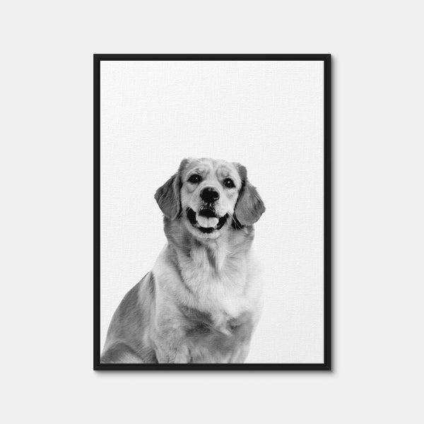 Golden Retriever Wall Art — Framed Canvas Format preview