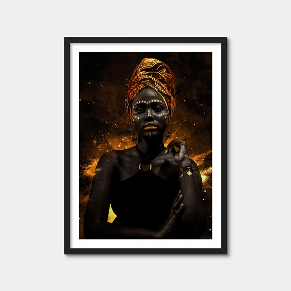 Golden Wall Art — Framed Print Format preview