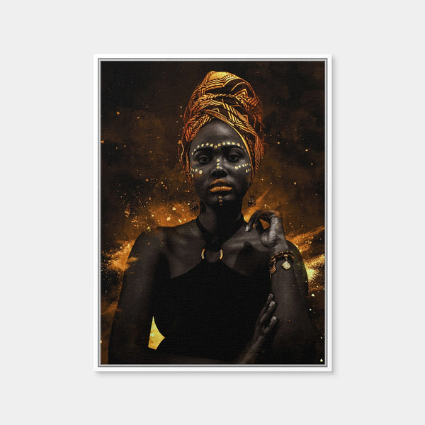 Golden Wall Art — Framed Canvas Format preview