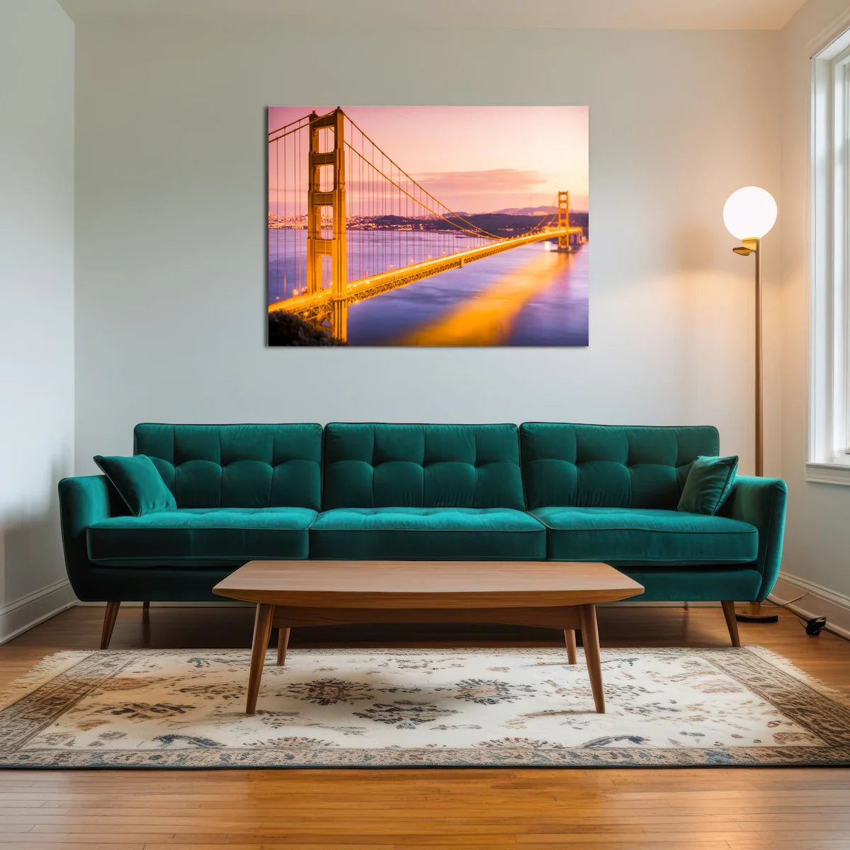 Golden Gate Golden Wall Art