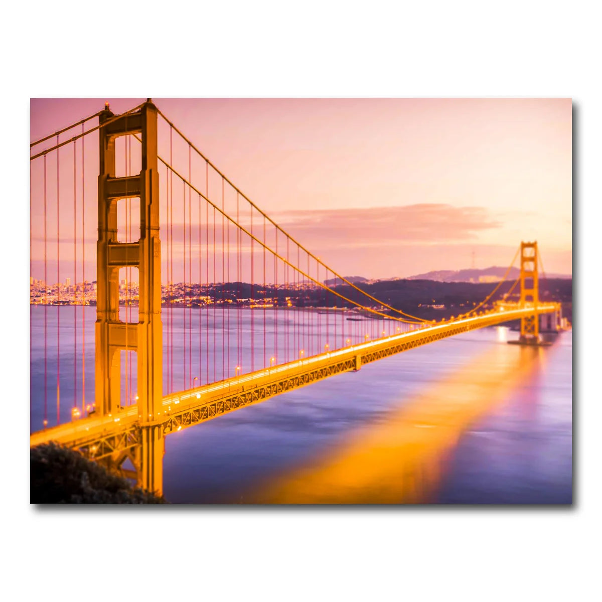 Golden Gate Golden Wall Art