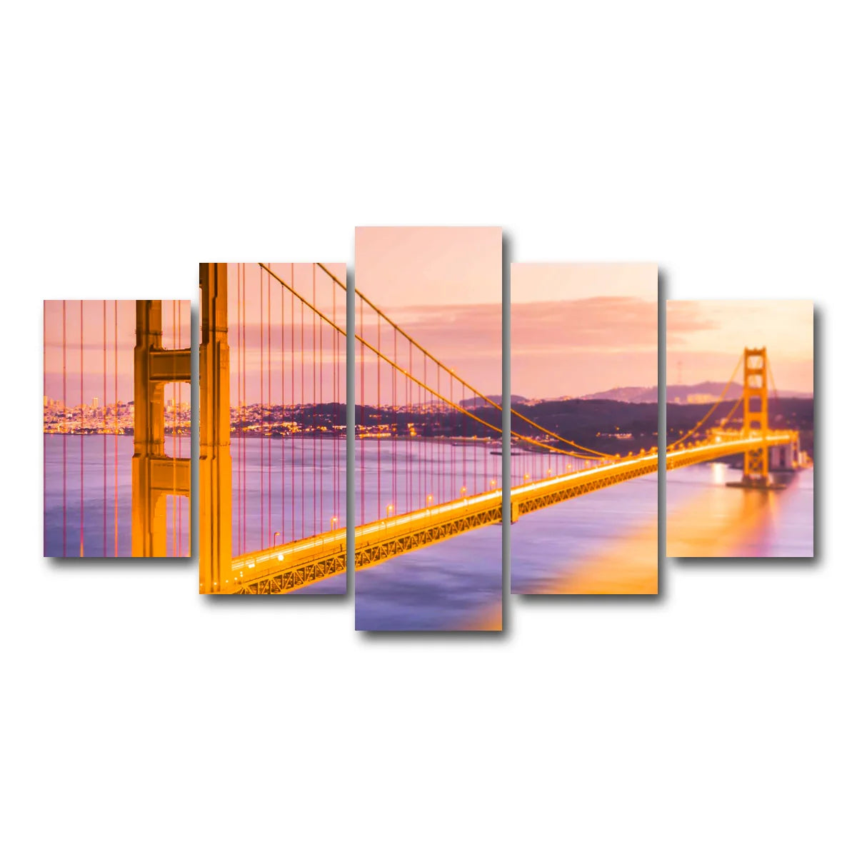 Golden Gate Golden Wall Art