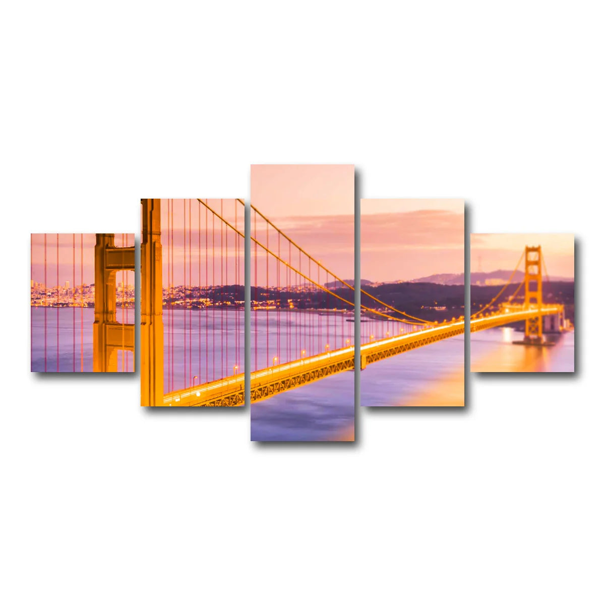 Golden Gate Golden Wall Art