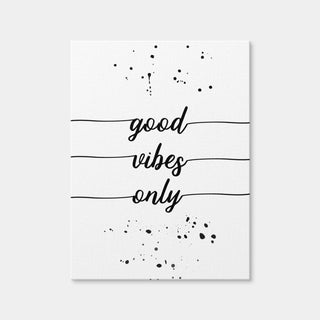 AUTO-MOCKUP WHITE | Good Vibes Only | 1 Piece | Gallery Wrap Canvas | group=3x4