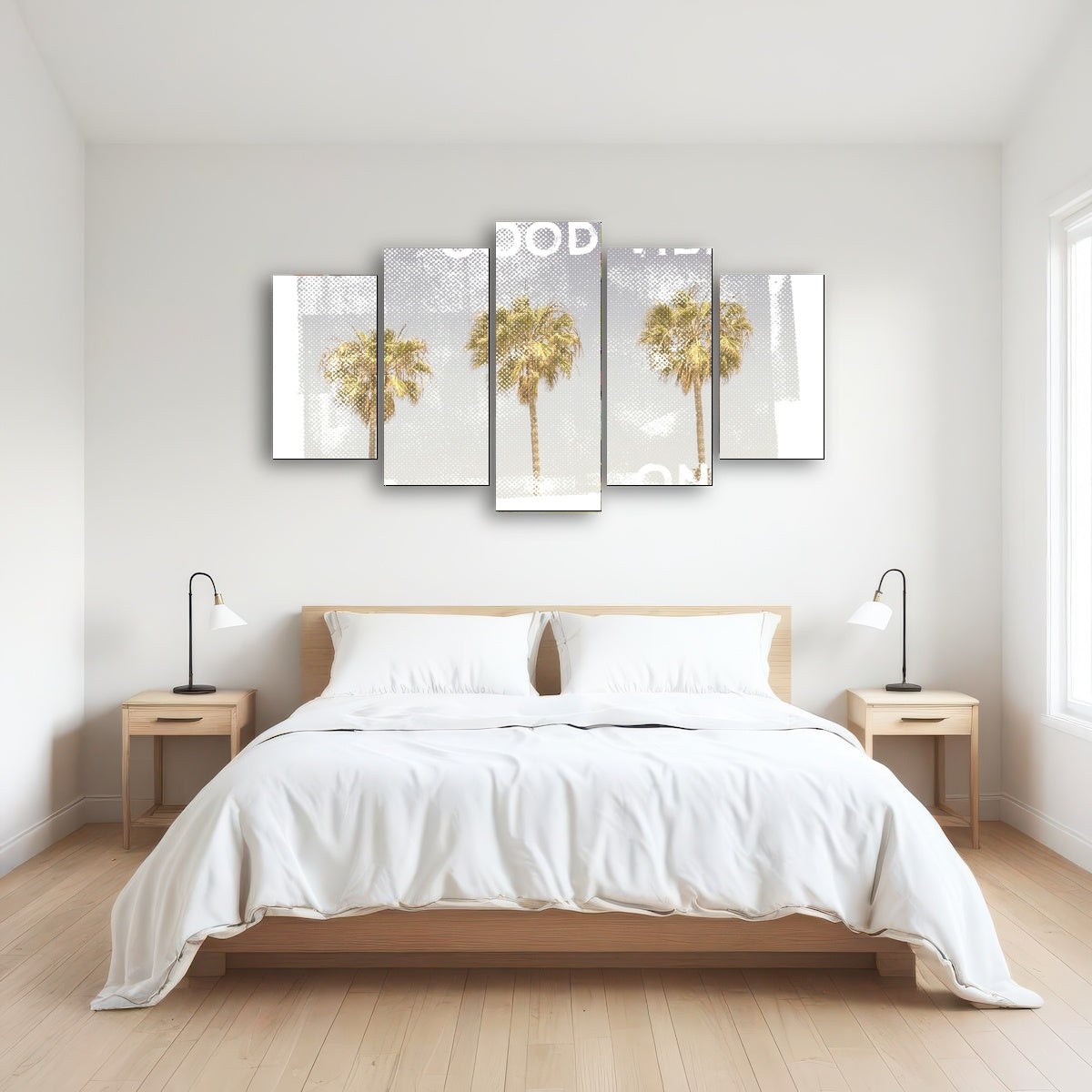 Good Vibes Vintage Palm Trees Wall Art