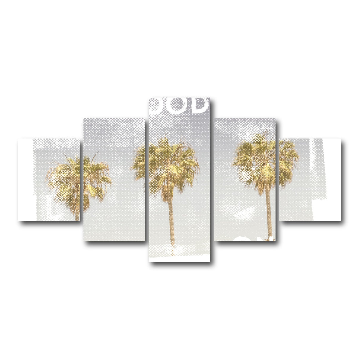 Good Vibes Vintage Palm Trees Wall Art