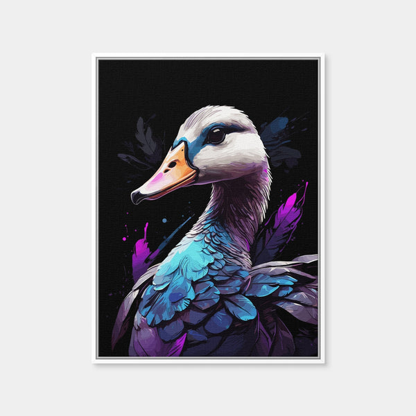 Goose Animal Colorful Wall Art — Framed Canvas Format preview