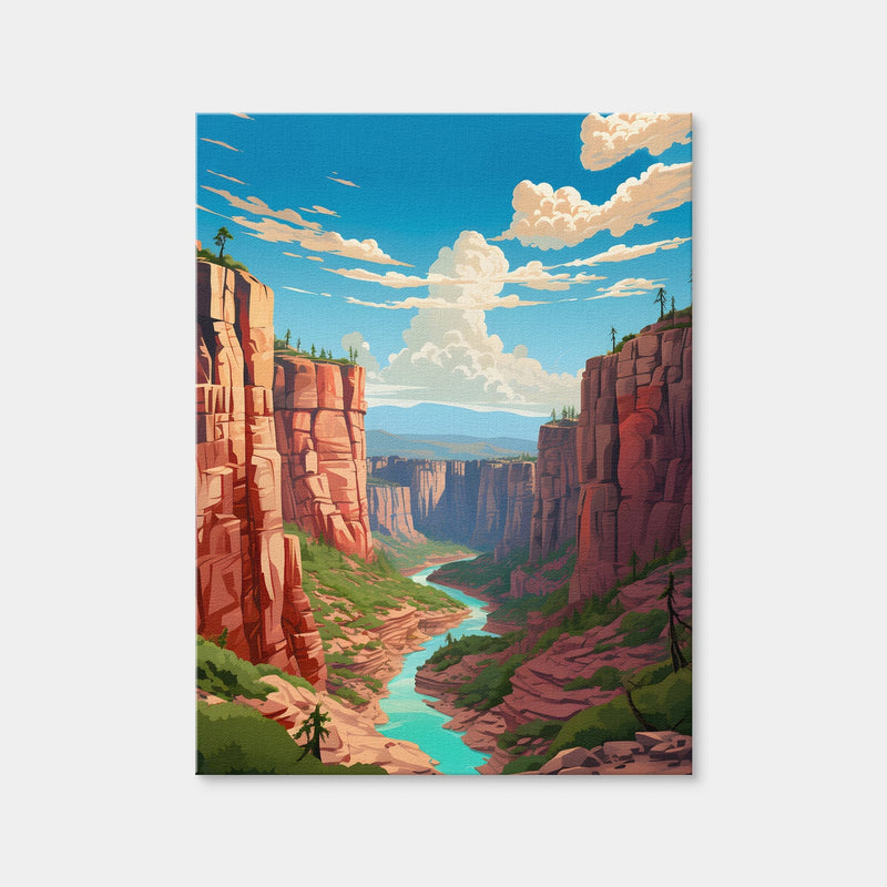 AUTO-MOCKUP WHITE | Grand Canyon - Arizona | 1 Piece | Gallery Wrap Canvas | group=3x4