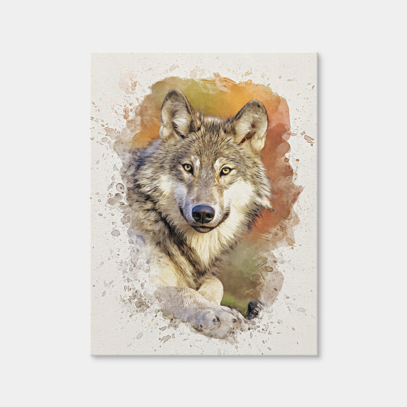 AUTO-MOCKUP WHITE | Gray Wolf 3 | 1 Piece | Gallery Wrap | group=3x4