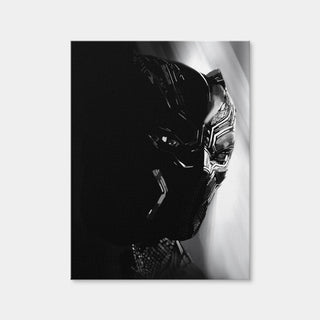 AUTO-MOCKUP WHITE | Grayscale Black Panther | 1 Piece | Gallery Wrap Canvas | group=3x4