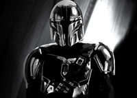 Grayscale Bounty Hunter Wall Art