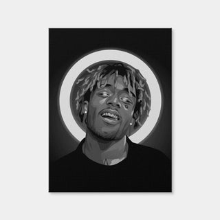 AUTO-MOCKUP WHITE | Grayscale Lil Uzi | 1 Piece | Gallery Wrap Canvas | group=3x4