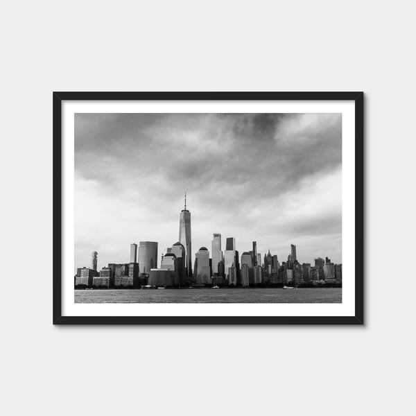 Grayscale New York Wall Art — Framed Print Format preview