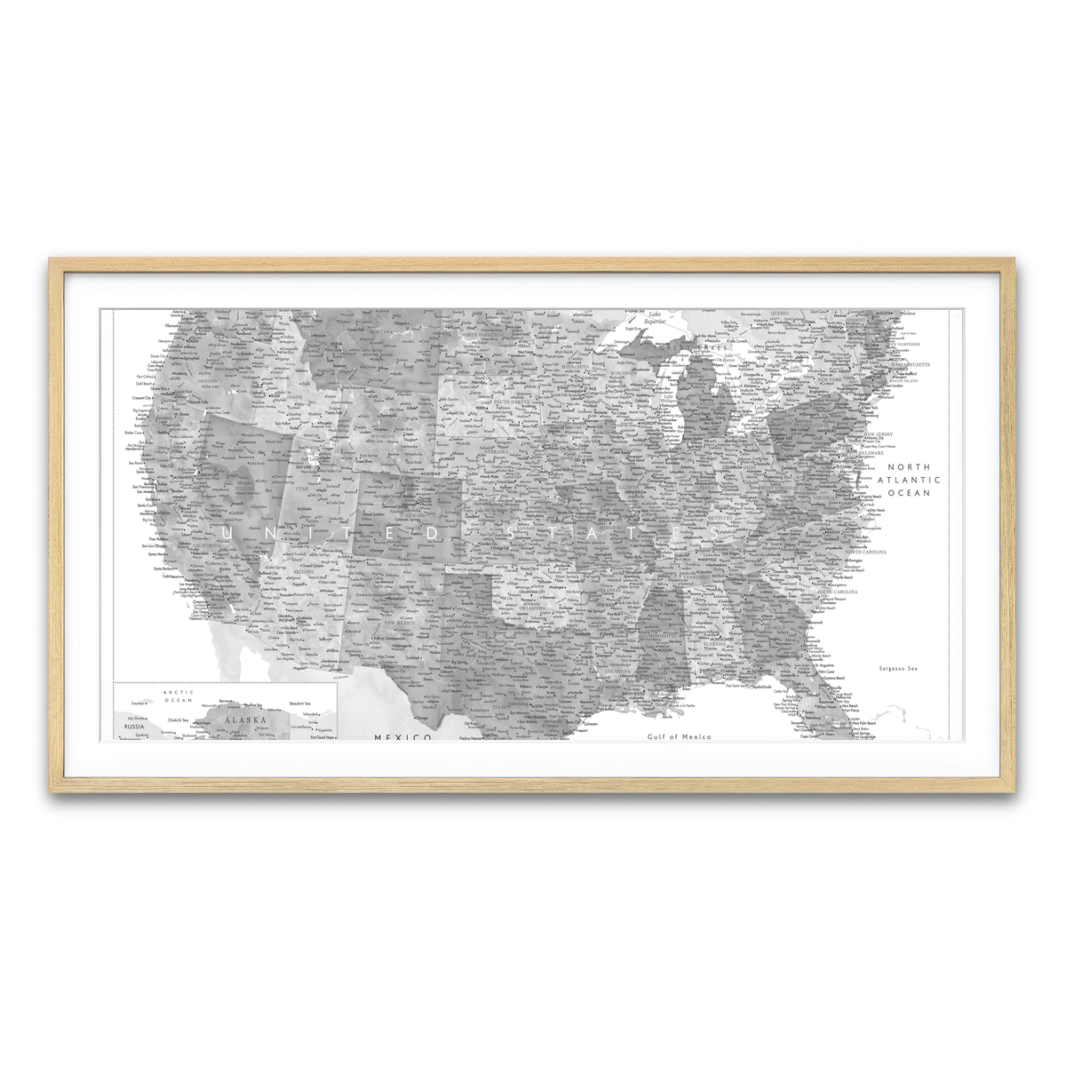 Framed Print 2x1 Natural